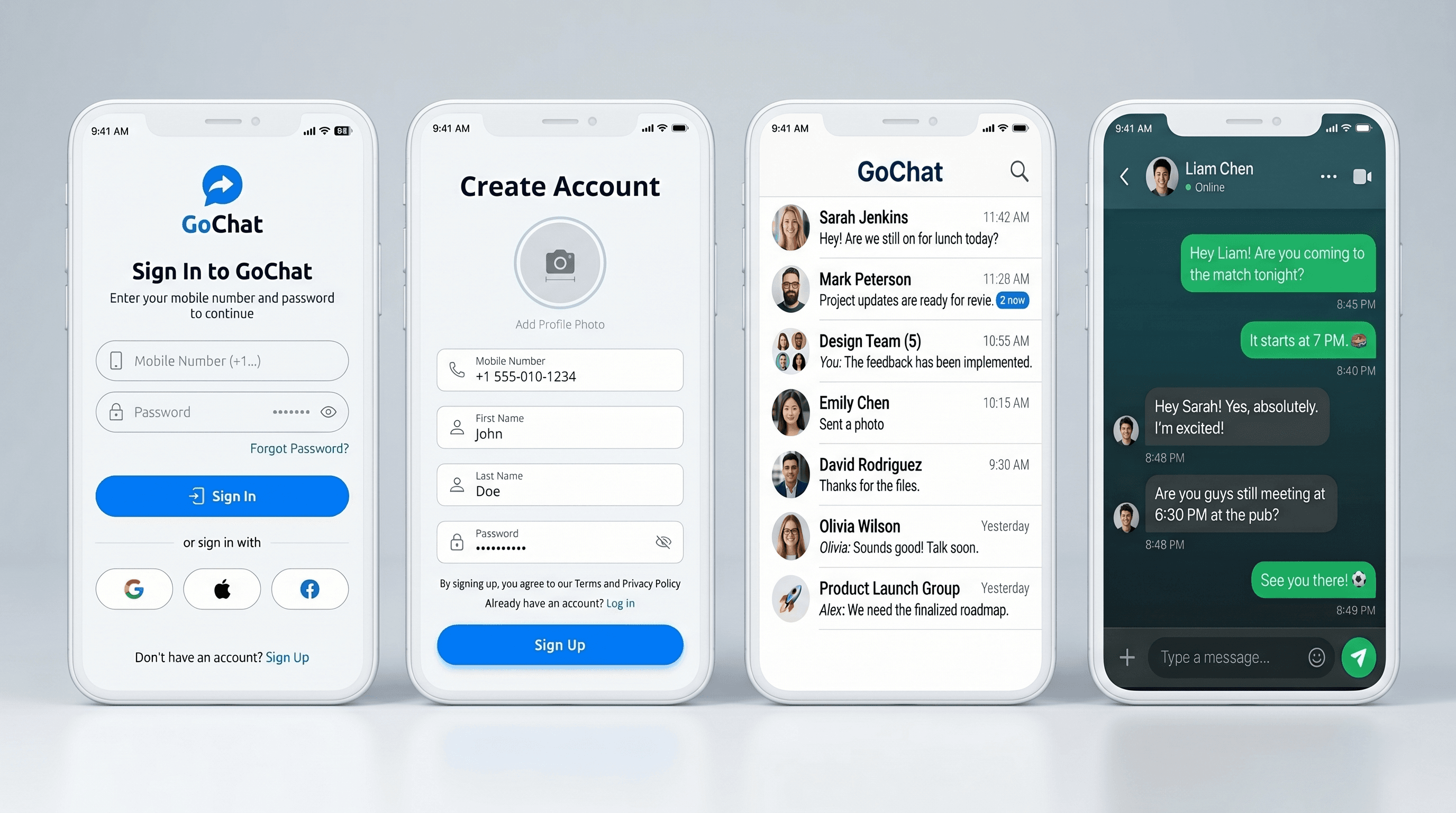 GoChat - Real-time Messaging